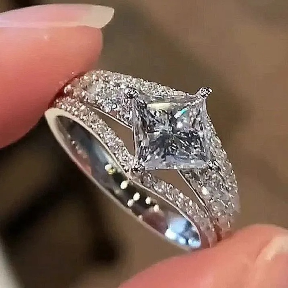 Princess Cut Engagement Ring Size 7
